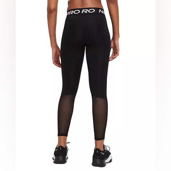 Pro Women’s Mid-Rise Mesh-Paneled Leggings - Picture 2 of 7